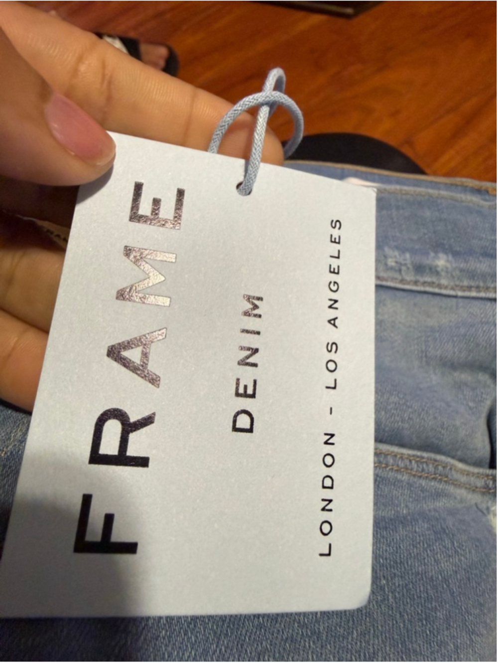 Women's FRAME Light Blue Le High Skinny Jeans Size 27 - Picture 5 of 9